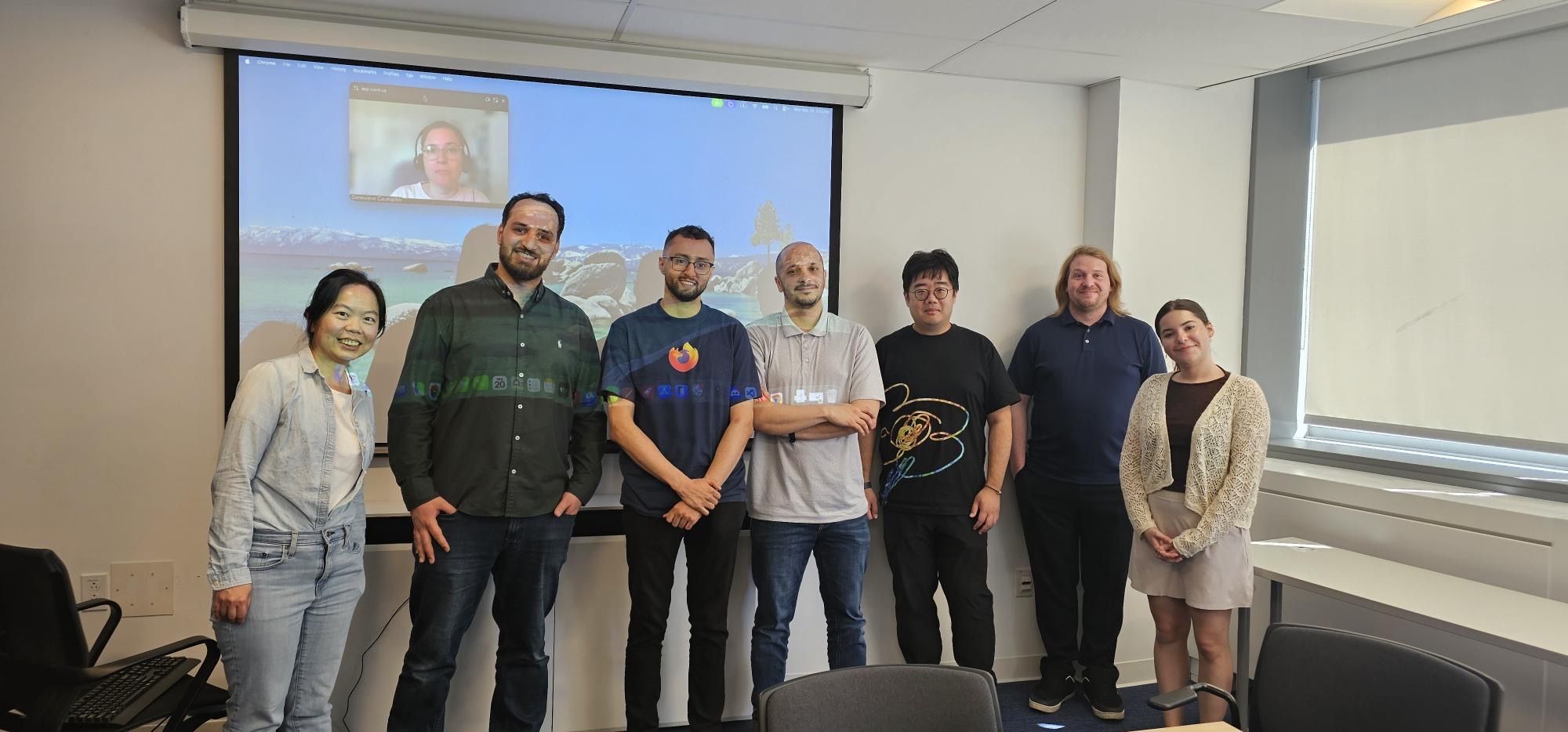 Bilel and the REALISE Lab after the thesis defense